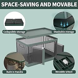 Sineda Storage Bins with Lids - 8.4 Gallon