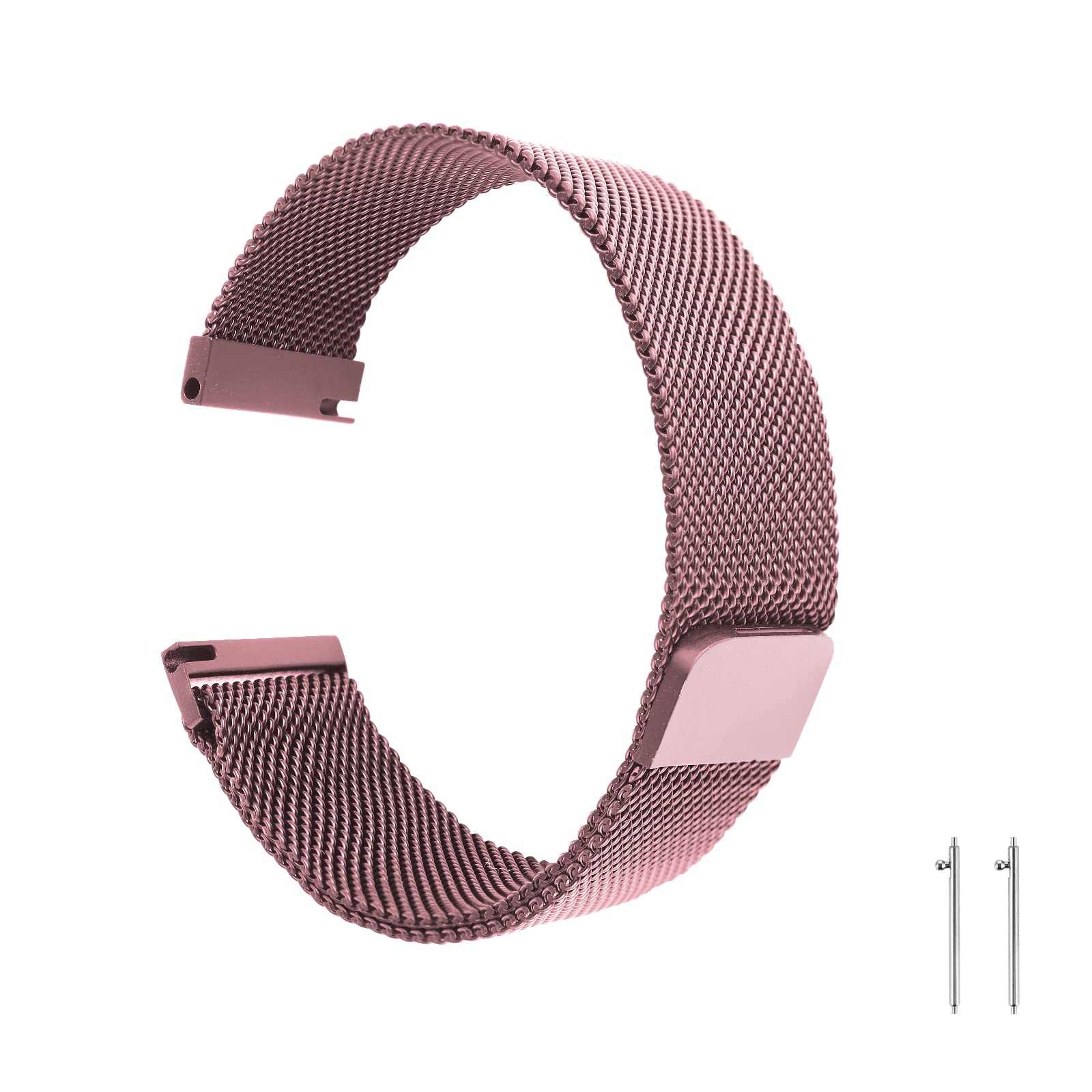 cobee Mesh Woven Watch Bands, Quick Release Watch Strap Magnetic Closure Clasp, Stainless Steel Replacement Watch Band, Band Width 18mm 20mm 22mm for Men and Women