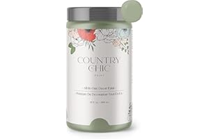 COUNTRY CHIC PAINT Country Chic All-in-One Chalk Paint for Furniture, Cabinets, Home Decor, Eco-Friendly, Matte Finish, Built-In Primer & Top Coat for Wood, Metal - Sage Advice (sage Green) - Quart 32 oz (950 ml)