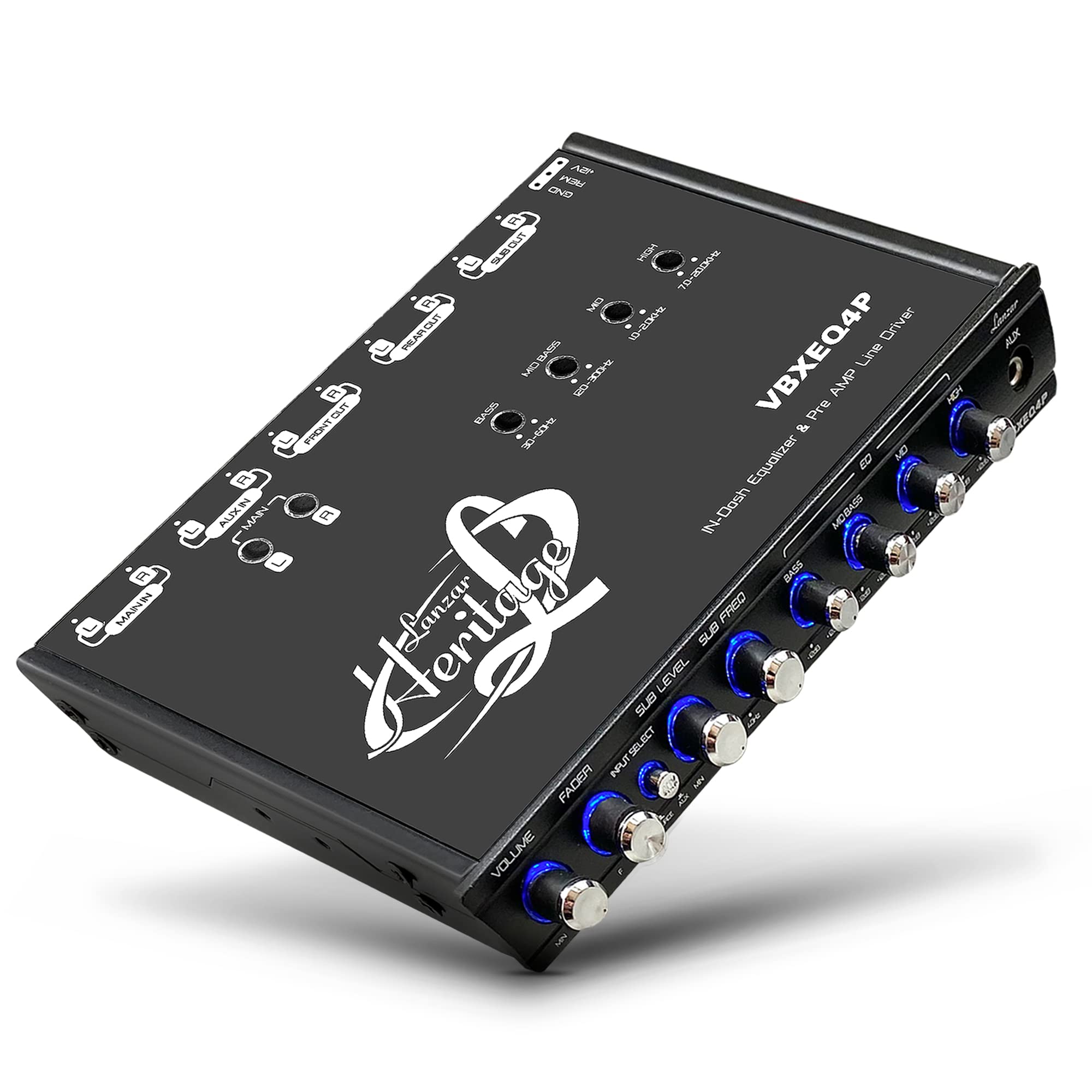 Lanzar 4 Band Parametric Equalizer - 7V RMS Output
