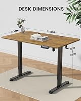 ErGear Electric Standing Desk 120x60cm with 4 Memory Panels, 72-118cm view 7