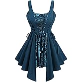 ROSE GAL Plus Size Women Flocking Floral Mesh Panel Lace-up Textured Flowy Tank Top