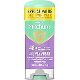 Mitchum Women's Antiperspirant Deodorant Gel, Shower Fresh, 2 pack | Gel antiperspirant &amp; deodorant for women delivers 48HR sweat &amp; odor protection &amp; long-lasting freshness. Shower Fresh scent.