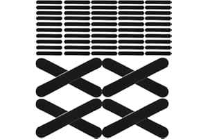 INOOMP 150pcs Black Silicone Non-Slip Hanger Grips with Adhesive Strips for Closet Organization Anti-Skid