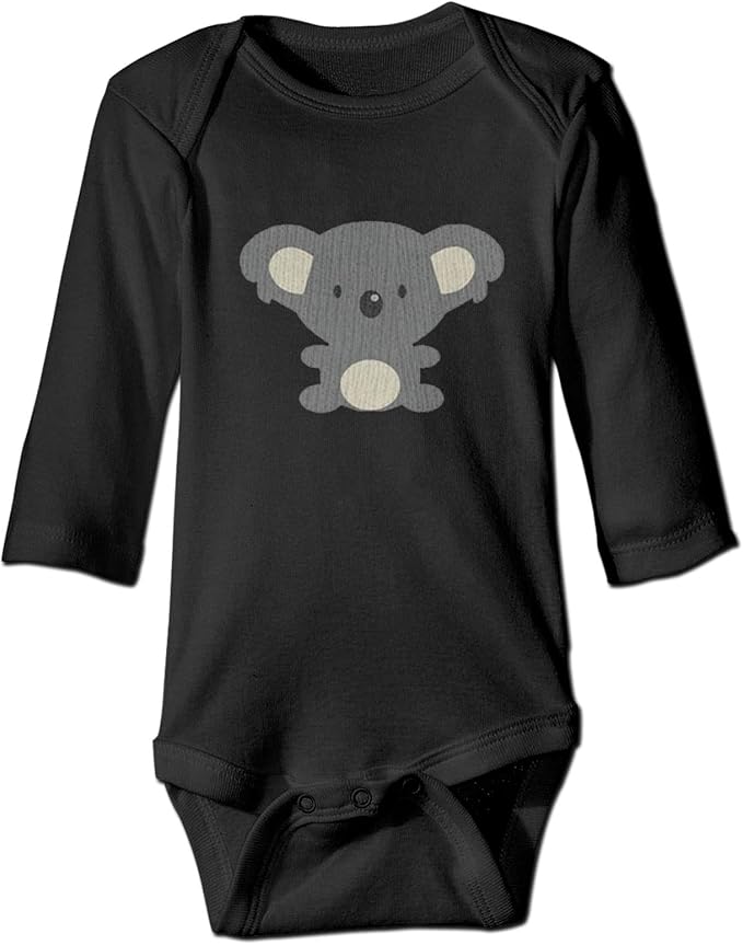 Cartoon Koala Baby Onesies Casual Long Sleeve Baby Body