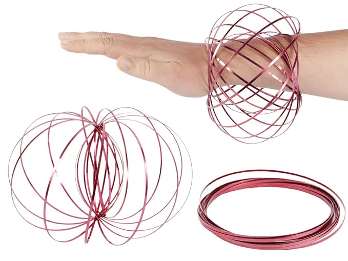 Alsino Magic Ring kinetische Ringe Spirale Handring Fidget Edelstahl Geschicklichkeitsspielzeug Spinner Spielzeug-Ringe Magic