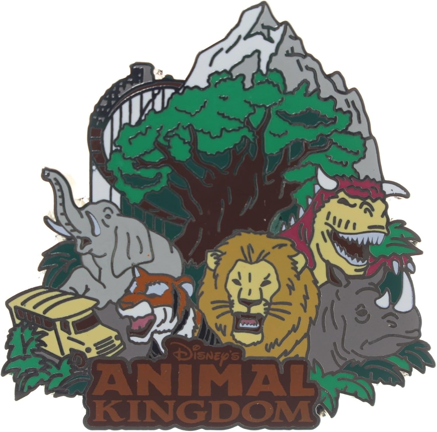 Amazon.com: Disney Animal Kingdom Animals and Icons Pin: Clothing