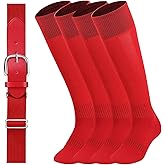 YIZHAOLAI Baseball Socks - Baseball Socks and Belt, Softball Socks Belt Elastic Waist Belt for Boys Girls