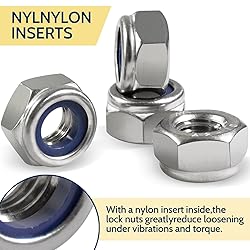 Vifmy 240 Pack M4-0.7mm Nylon Insert Lock