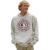 Blue 84 NCAA unisex-adult Ncaa Officially Licensed Hooded Sweatshirt Crest Oatmeal
