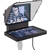 Elgato Prompter, Teleprompter with Built-in Screen | Drag-and-drop display, Supports DSLR, webcam, smartphone, Read chat or scripts, Works with Mac, PC, Stream Deck
