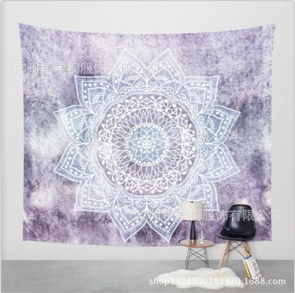 Indian Tapestry Hippie Bohemian Mandala Tapestry Unique Oriental Ombre Wall Hanging Tapestry Mandala Flowers Wall Towel Typestry 203 * 153cm 4