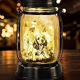 Cocker Spaniel Dog Gifts for Women/Men Cocker Spaniel Solar Lanterns Birthday Dog Lovers Lantern Pet Loss Dog Memorial Lights Solar Garden Decoration for Yard, Patio,Backyard,Porch Torches Light