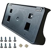KYYET Front Bumper License Plate Frame Bracket Holder Compatible with 2004-2008 Dodge Ram 1500 2500 3500 W/Fastener Replace #55077158AE