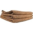 Chemical Guys MIC34403 Workhorse Professional Microfiber Towel, Tan (Safe for Car Wash, Home Cleaning & Pet Drying Cloths) 16" x 16", Pack of 3