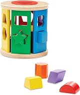 Melissa & Doug Match & Roll Shape Sorter Toy Multicolor