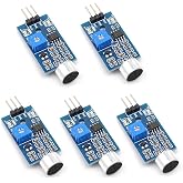 Oiyagai 5Pcs Sound Sensor Microphone Module Analog Digital Output Arduino | Sound sensor microphone module with adjustable threshold and analog/digital output for Arduino, robotics and DIY.