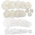 2 Pcs 12 Inch Hand Crochet Lace Doilies, Handmade Seychelles - View #3