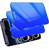 Westillux 2 Pack Privacy Screen Protector for iPhone 17 Pro Gradient Colorful for iPhone17 Pro Tempered Glass Anti-Spy Full Coverage Easy Installation Frame Anti-Scratch (6.3 inch Blue)
