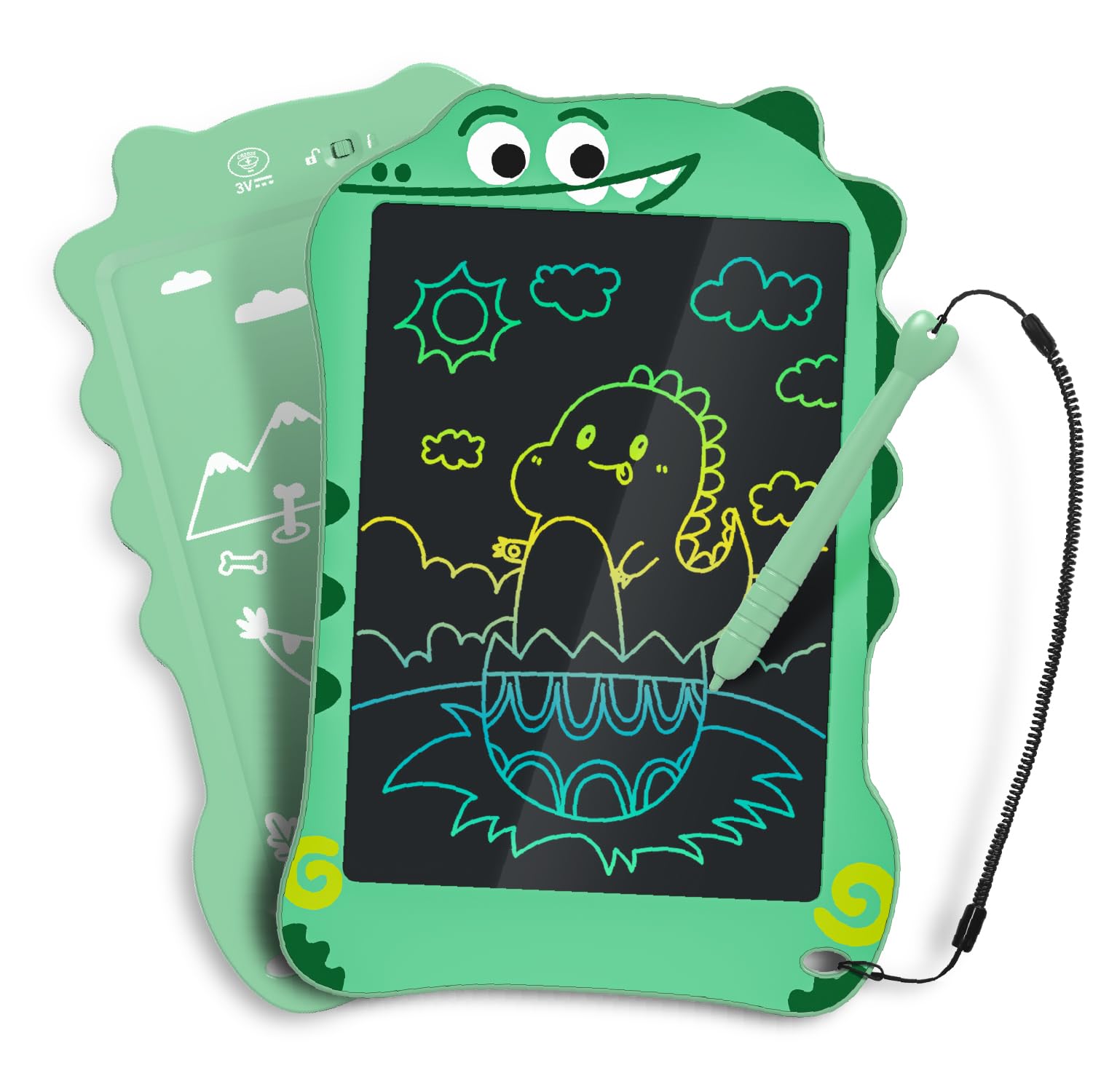 Kizmyee LCD Writing Tablet for Kids,Toddler Toys for 3 4 5 6 Year Old Boys Girls, 8.5inch Doodle Board, Dinosaur Toys Drawing Pad for Kids 3+ Year Old Boy Girl