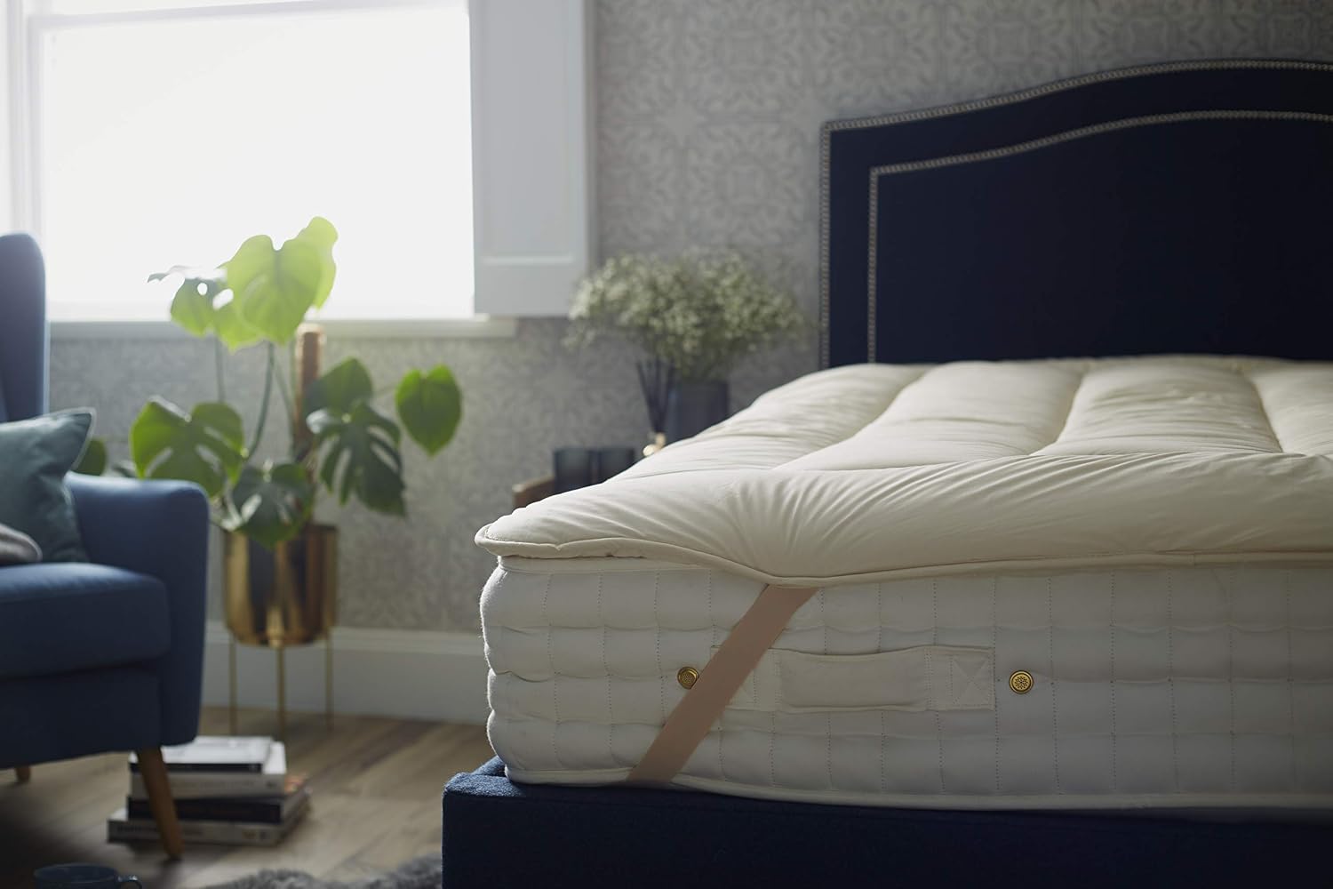 Woolroom Deluxe Mattress Topper EU King Bed 4-5 cm