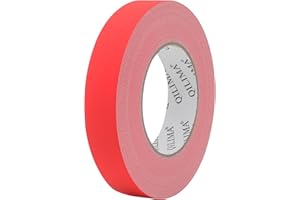 QILIMA Gaffers Tape Red 1" X 60 Yards Per Roll Professional Grade Premium Gaffer, Residue Free, Easy to Tear