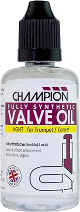 Champion Professional Light Synthetic Valve Oil for Trumpet Cornet Brass view 4