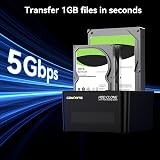 Cenmate 3 Bay HDD Docking Station USB 3.0 Clone Tool-Free 2.5/3.5 SATA SSD HDD view 4