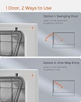 Feandrea Hidden Cat Litter Box with Hood and Slide-Out Tray 15 kg Max Load view 7