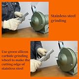 AmaCupid 6" Bench Grinding Wheel Green Silicon Carbide 80 Grit 1/2" Arbor view 4