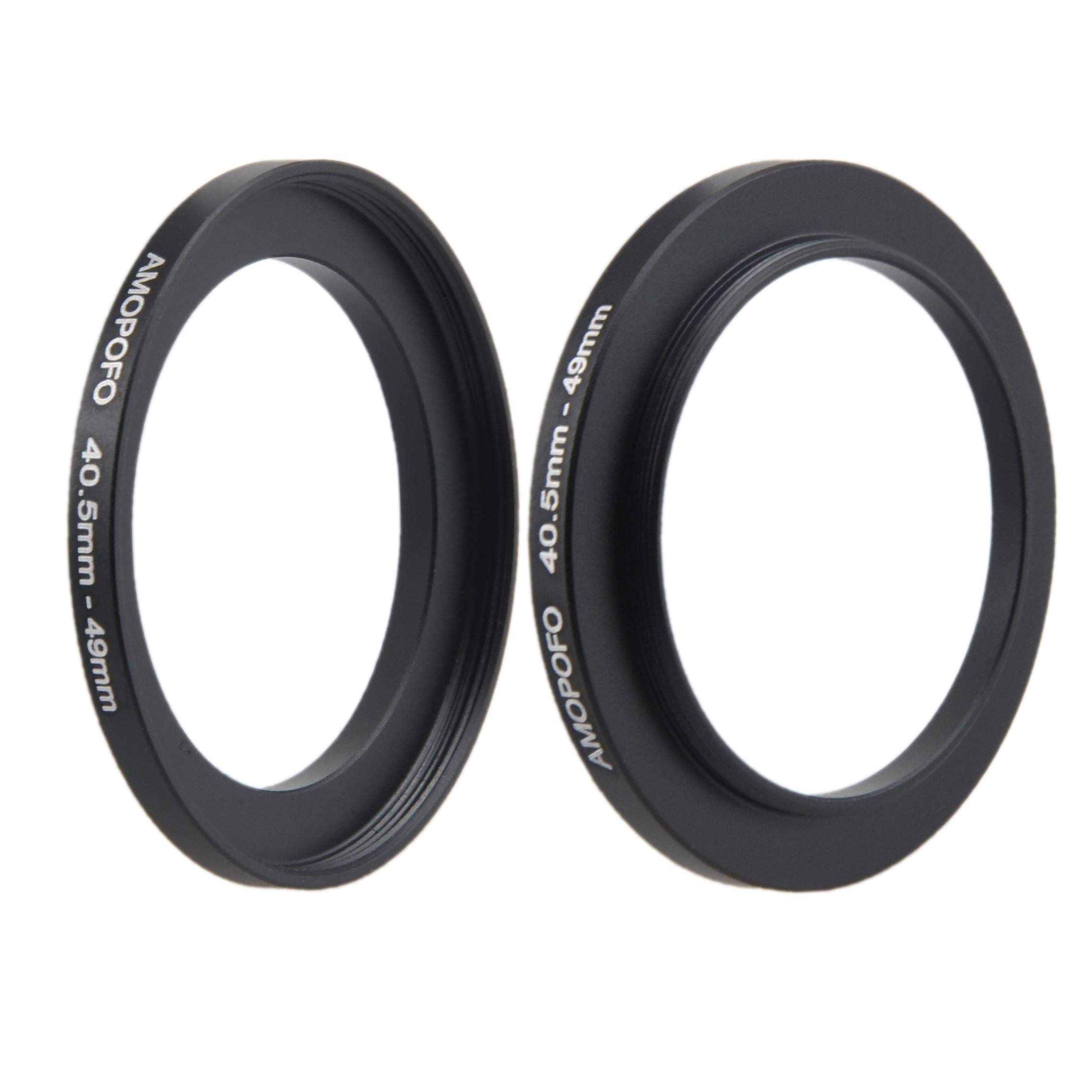 40.5 mm - 49 mm step up filter adapter ring, 40.5 mm to 49 mm camera filter ring Compatible with 40.5 mm lenses from all manufacturers up to 49 mm filter ring (40.5-49 mm)