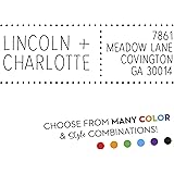 Return Address Stamp - Self Inking Rubber Address Stamp - Customize Online - Style RA209 - Choose from 15 Ink Colors