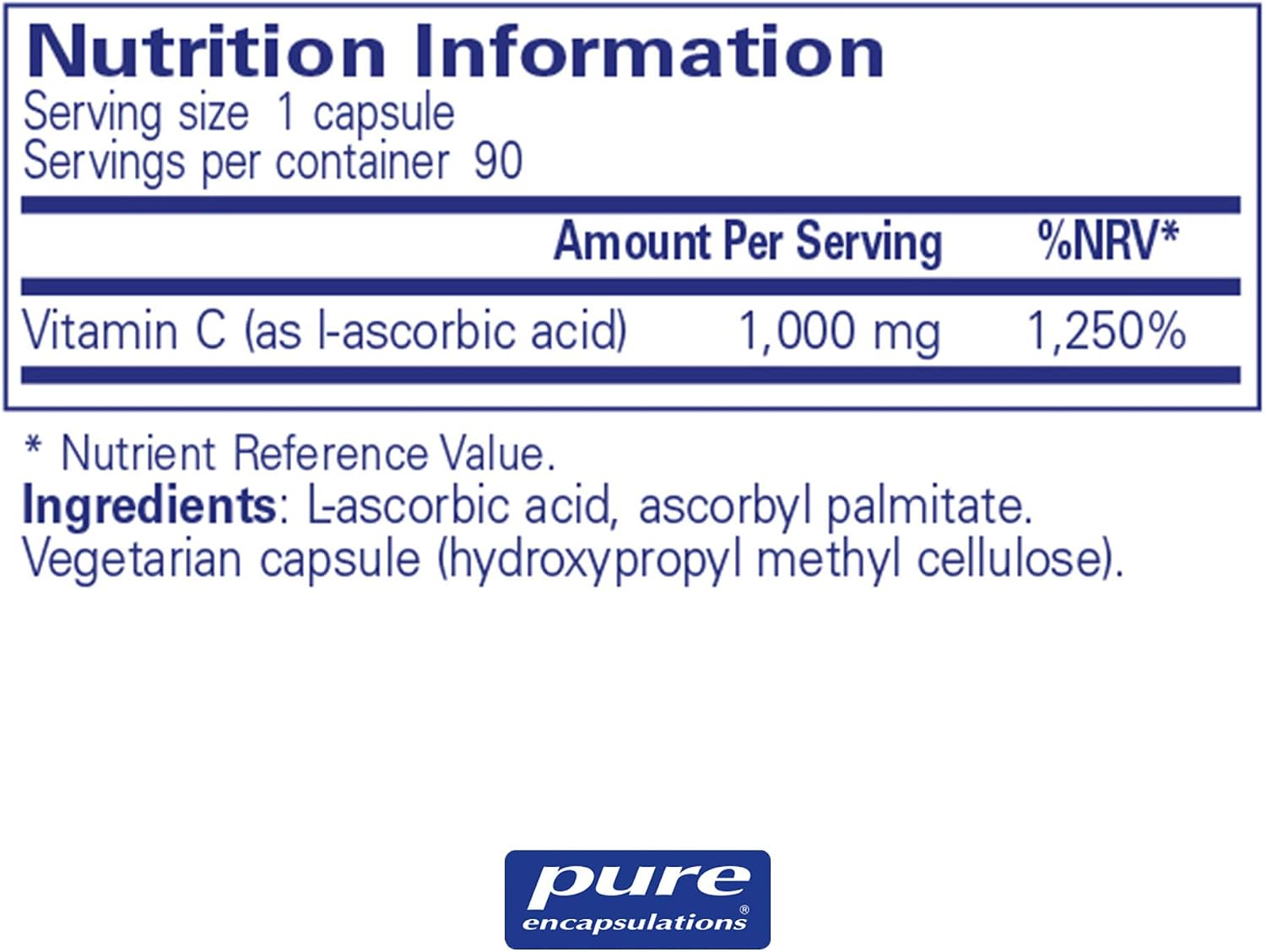 Pure Encapsulations Ascorbic Acid - 1000mg Professional Strength Vitamin C - Hypoallergenic Supplement - 90 Capsules - Image 3