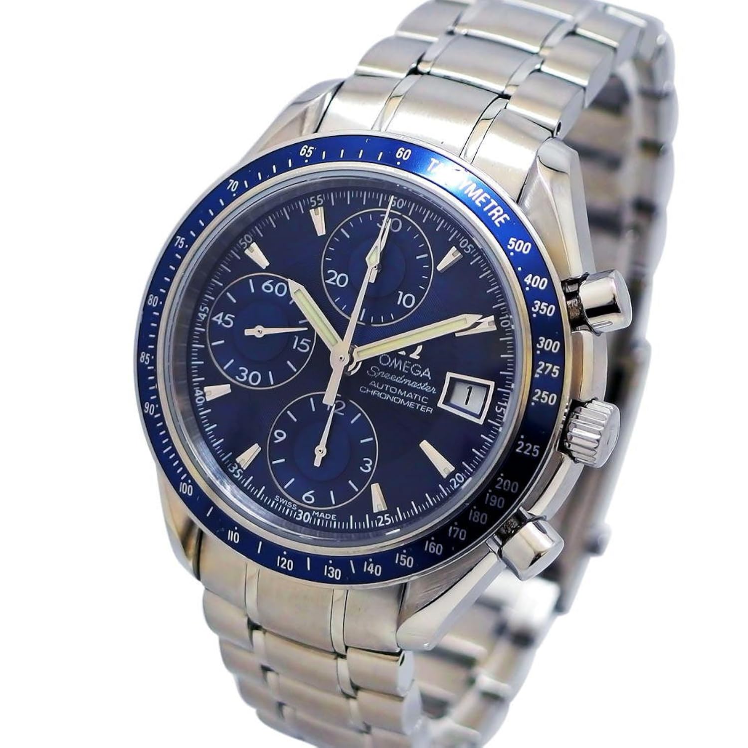 限定製作 オメガ Omega スピードマスター デイト Ref 3212 80 オートマチック 自動巻き ネイビー文字盤 メンズ 中古 B079qzfwy8 Hermescolleges Ca