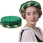 PROCOS Medieval Padded Roll Hat Renaissance Coif Cap Velvet Headpiece Bourrelet Bonnet 14th Century Cosplay Costume