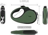 TUG 360° Tangle-Free Retractable Dog Lead Large Green 5 m Up to 50 kg view 3