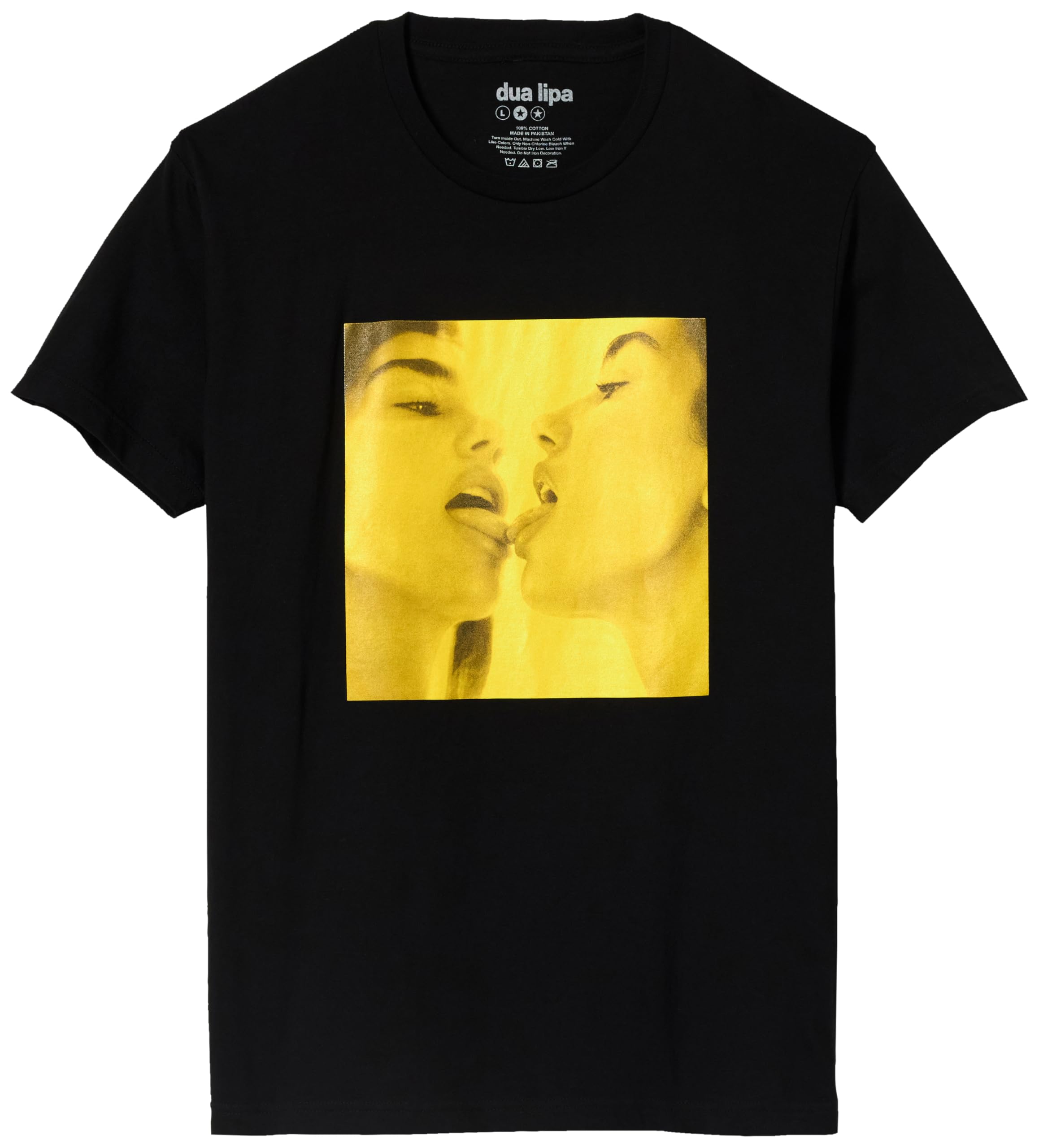 Dua Lipa Unisex’s Standard Official Merch Houdini T-Shirt, Black