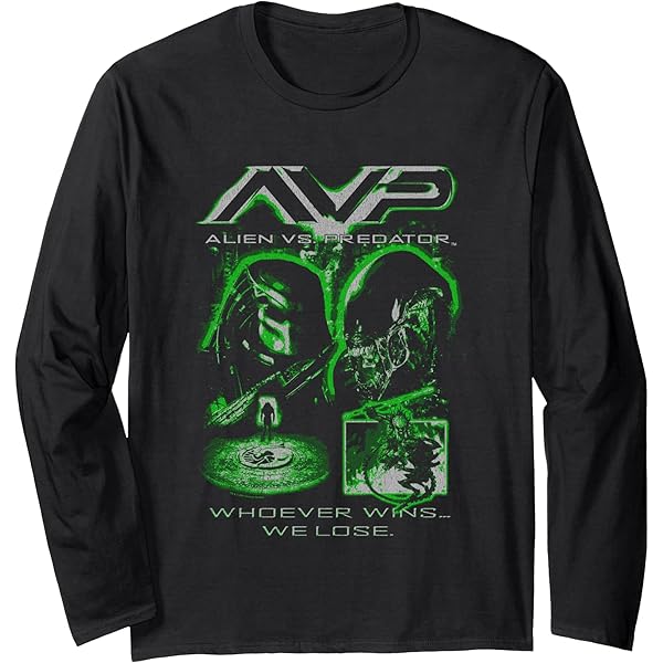 ALIEN/PREDATOR ９６年ヴィンテージTシャツ Alien vs Predator Movie Adaptation T-shirt Men's Short sleeve