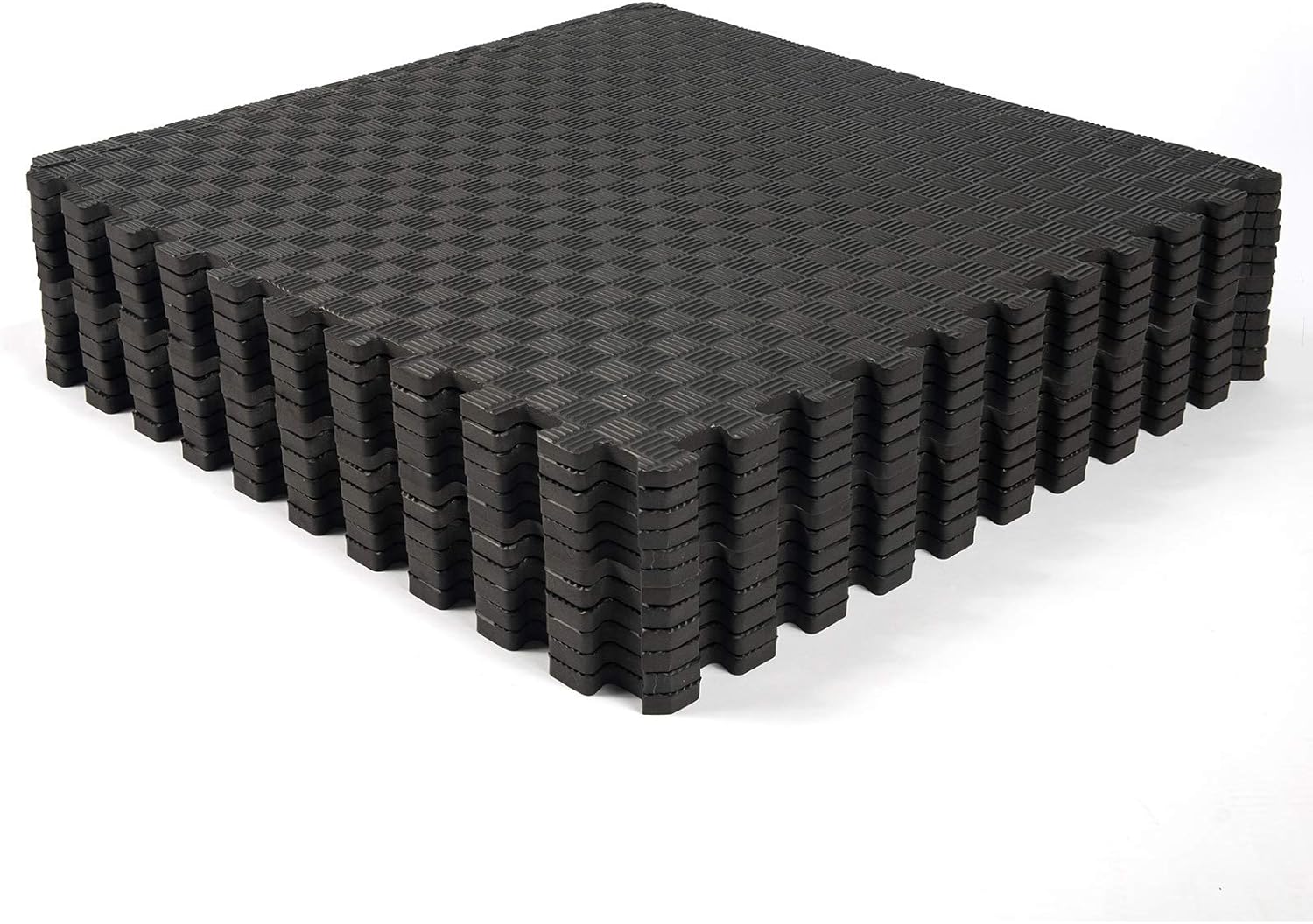 Exercise Equipment Mat with High Density EVA Foam Interlocking Tiles for Exercise, Gymnastics, Protective Flooring, Cushioned Workout, Tiles - Pack of 12/24, 24 x 24 x ½” inches: Sports & Outdoors