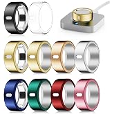 Cover Compatible for Oura Ring 4/Gen 3 Heritage/Horizon,Scratch Resistant | Charging Directly,Durable TPU Tight Elastic Ring Finger Sleeve for Workout Gym Sleeping Daily Women Men-10 Packs-Size 8