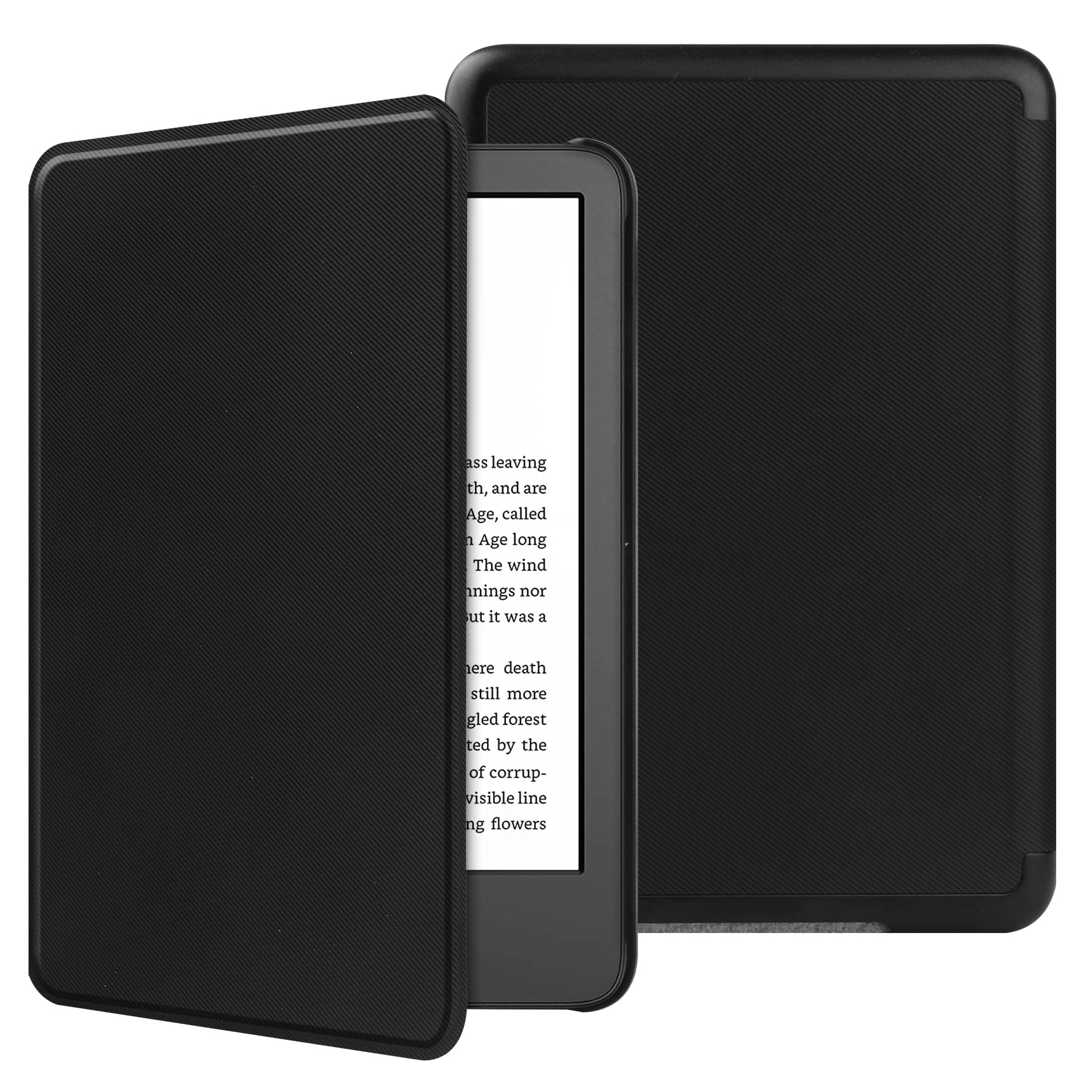 VOVIPO Slimshell Protective Case for All-new Kindle 6 Inch(Fits 2024 and 2022 Releases only,Thin and Lightweight, Foldable Protective Cover-Black