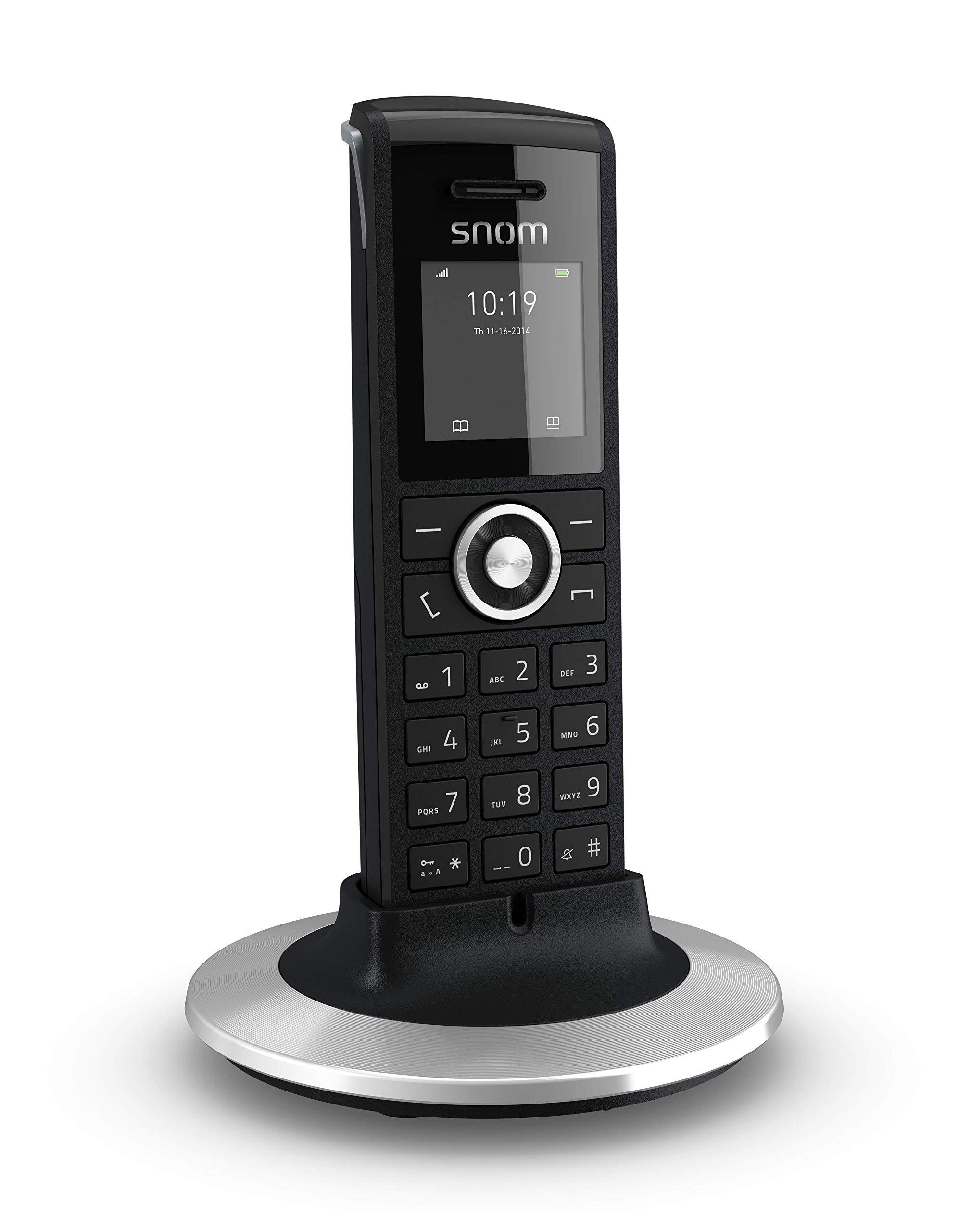 SNOM M25 DECT cordless standard handset, configurable to M300 and M700 basestations, Speakerphone, DECT encryption; 3987