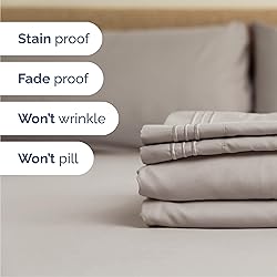Queen Size 4 Piece Sheet Set - Comfy Breathable
