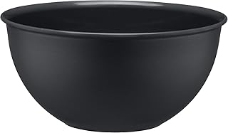 KADAX Schüssel aus Kunststoff, Salatschüssel, stapelbare Rührschüssel, Plastikschüssel, Küchenschüssel, runde Servierschüssel für Küche, Salat, Teig, spülmaschinenfest (0.5L, anthrazit)