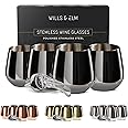 Yesland Stainless Steel Unbreakable Wine Glasses- 18 Ounce/500 - View #7