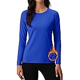MAGCOMSEN Women's Thermal Shirts Fleece Pullover Long Sleeve Undershirt Tops Warm Workout Winter Base Layer