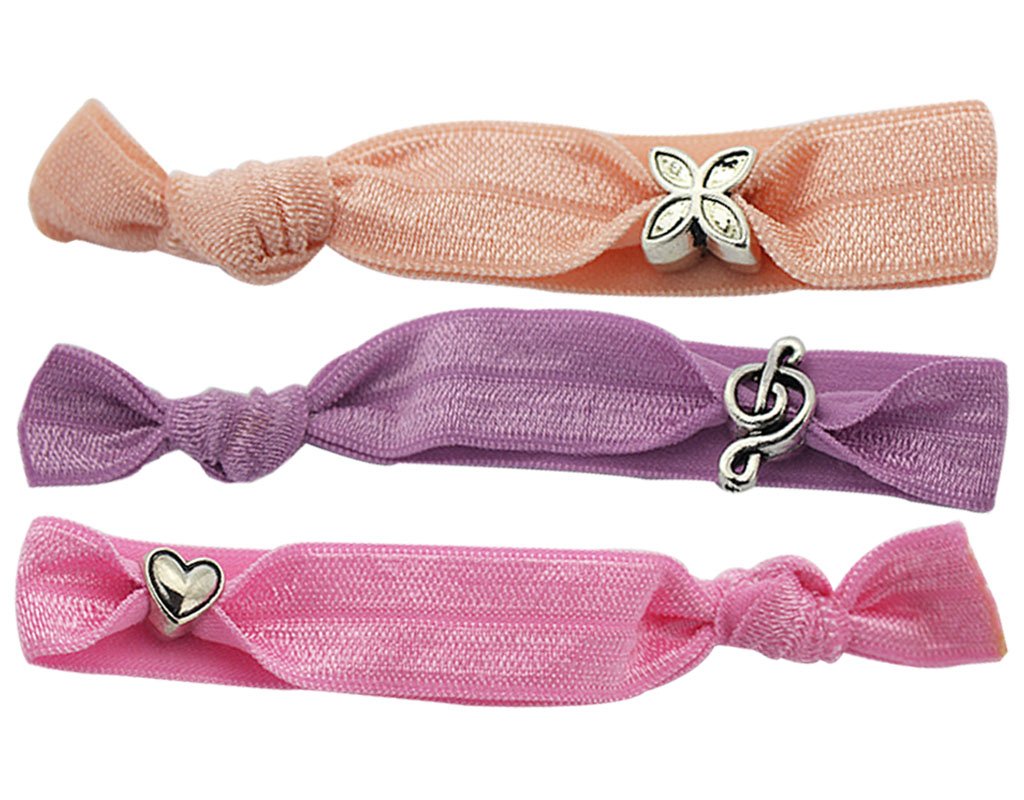 Amazon Com Bonamart 3 Pcs No Crease Elastic Hair Band Ponytail