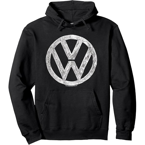 Amazon.com: Volkswagen Classic Black VW Logo Pullover Hoodie