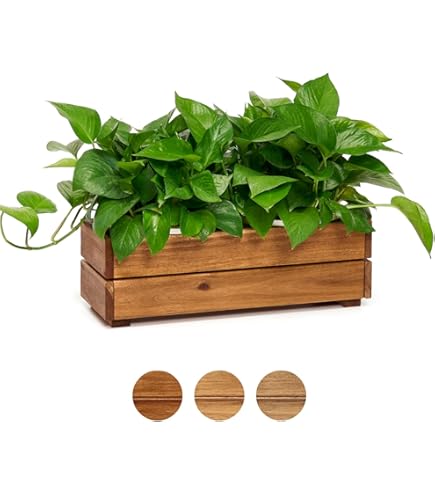 Amazon.com : 22 in. Wooden Planter Box : Collectible Building