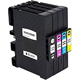 F FINDERS&CO Sawgrass SG400 SG800 Sublimation Ink Cartridge High Yield Replacement for Sawgrass Virtuoso SG 400 SG 800 Printer (1 Black, 1 Cyan, 1 Magenta, 1 Yellow)
